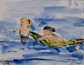 Aquarel, Maya Wildevuur, Zwemsters, 2006